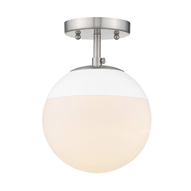 Dixon Mid-Century Modern Semi-Flush Orb