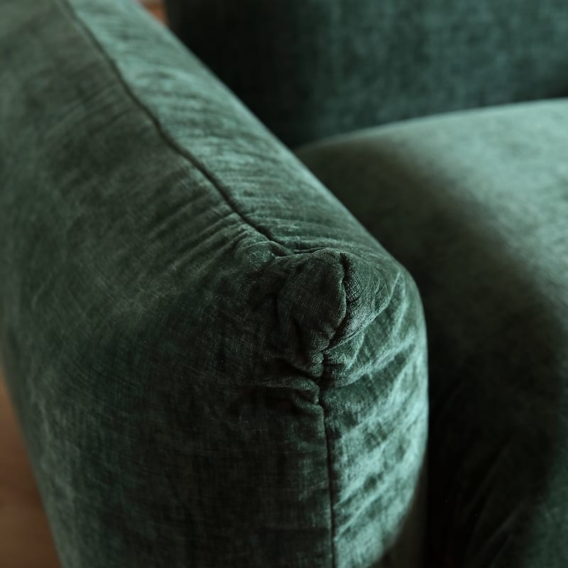 Sectional Sofa Chenille Fabric Sofa Lounge Couch with Ottoman