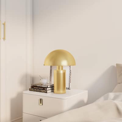 Mushroom Table Lamp Metal Gold Dome Table Lamps