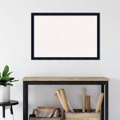 Madison Black Wood Framed White Corkboard Bulletin Board