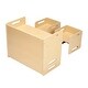 preview thumbnail 10 of 8, Natural Wood Plywood Montessori Table Set with 2 Chairs & Adjustable Height - 26.2 x 14.2 x 20.5 in