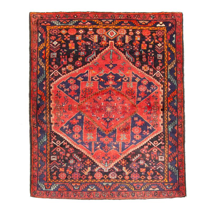 ECARPETGALLERY Hand-knotted Anadol Red Wool Rug - 4'9 x 5'7