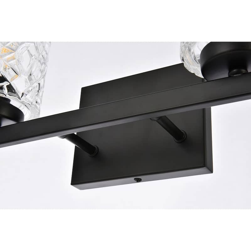 Cara 2 Light Bath Sconce with Clear Shade
