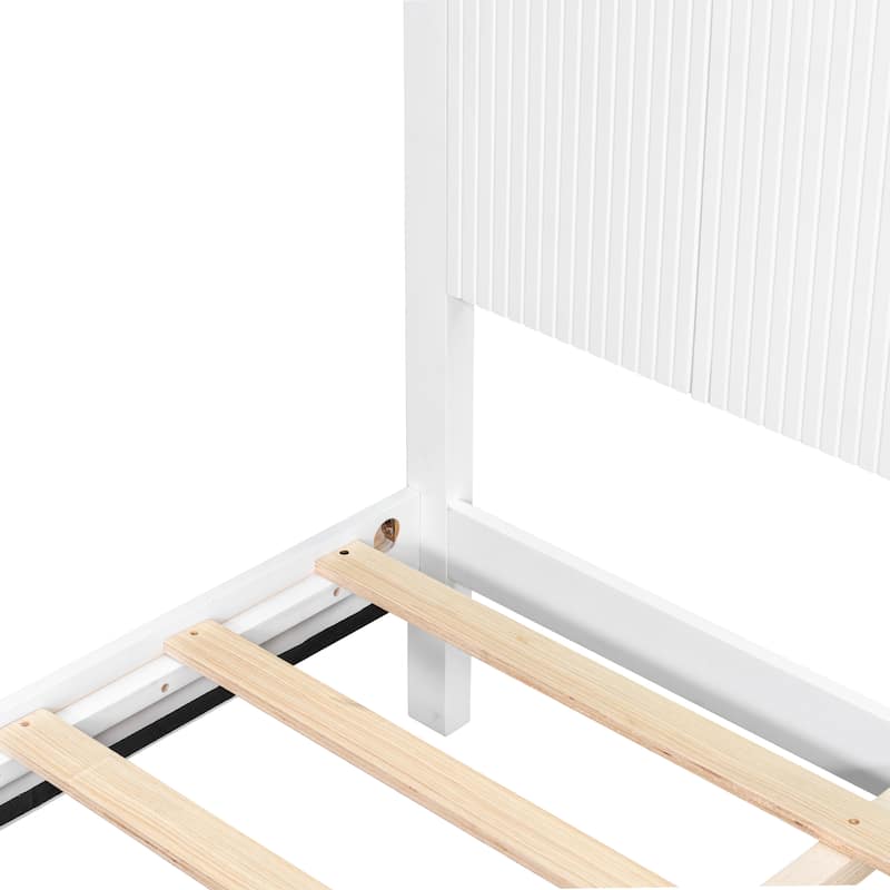 Christopher Knight Home - Brookhaven Modern Wooden Panel Bed with Vertical Slat Headboard