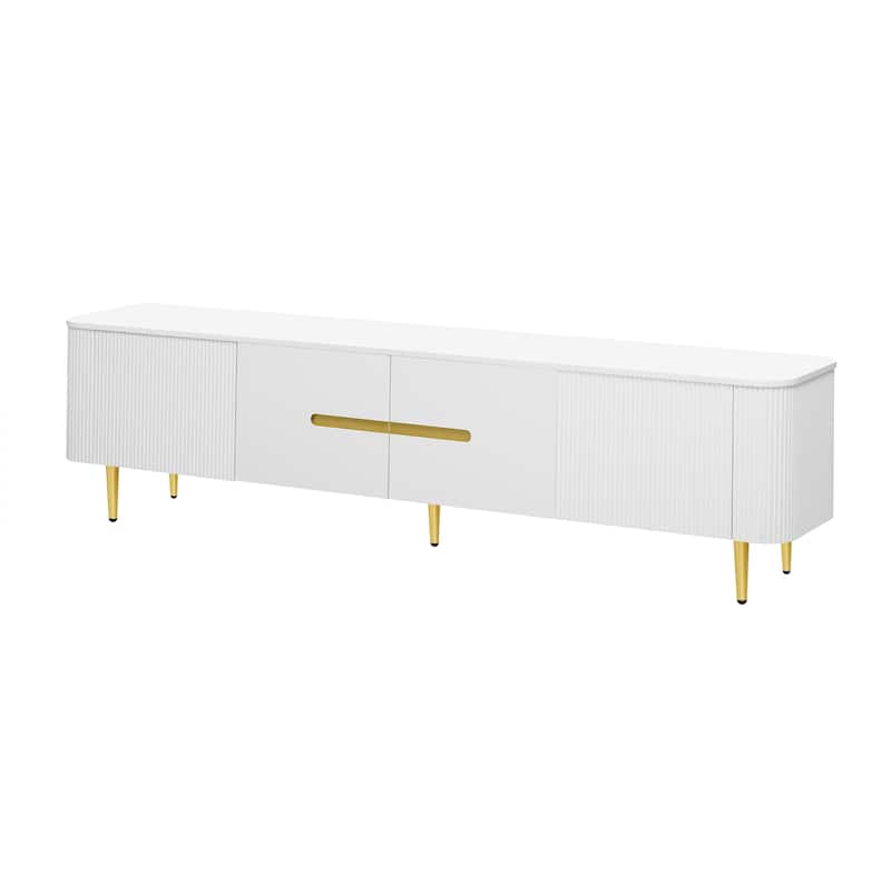 78.7" Minimalist TV Stand for TVs up to 85 Inches, Modern Entertainment Center Media Console with 4 Spacious Cabinets