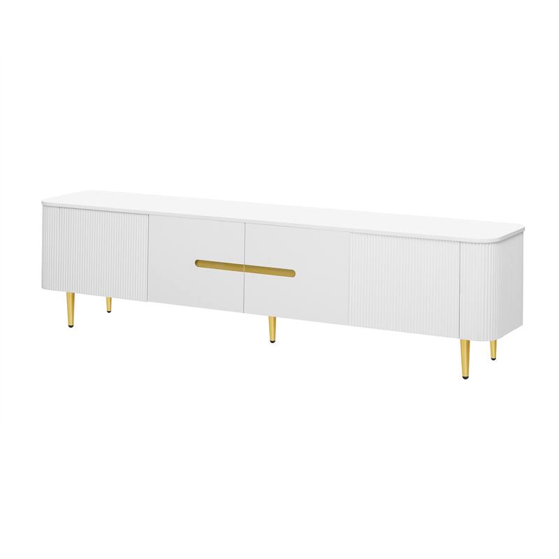 78.7"Minimalist TV Stand for TVs up to 85 Inches, Modern Entertainment Center Media Console with 4 Spacious Cabinets