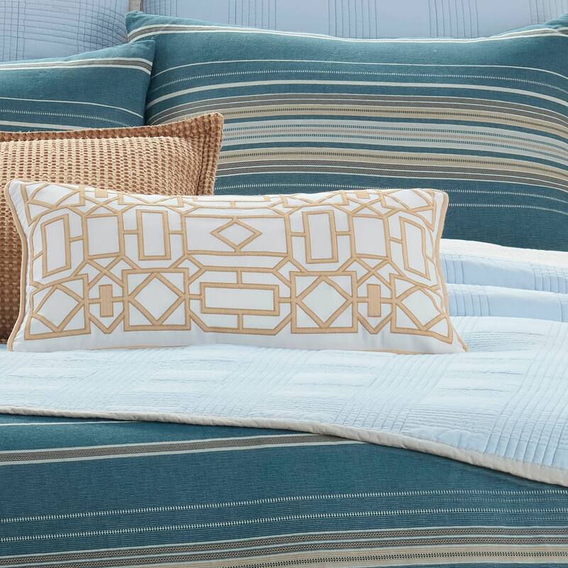 Southern Tide Trellis Square Linen Decorative Pillow