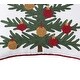 preview thumbnail 3 of 2, Christmas Tree w/ Ornaments Accent Throw Pillow, 18" x 18"