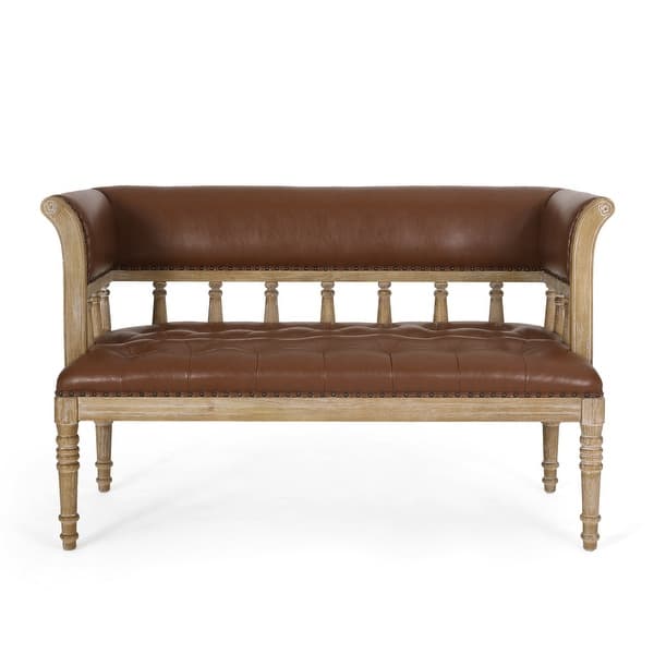 slide 2 of 52, Loyning Traditional Upholstered Tufted Loveseat by Christopher Knight Home - 56.25" L x 27.00" W x 33.50" H