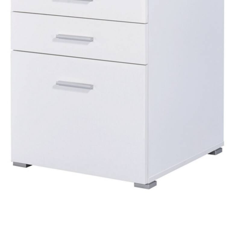 Superb white Office Desk with Reversible Set-Up