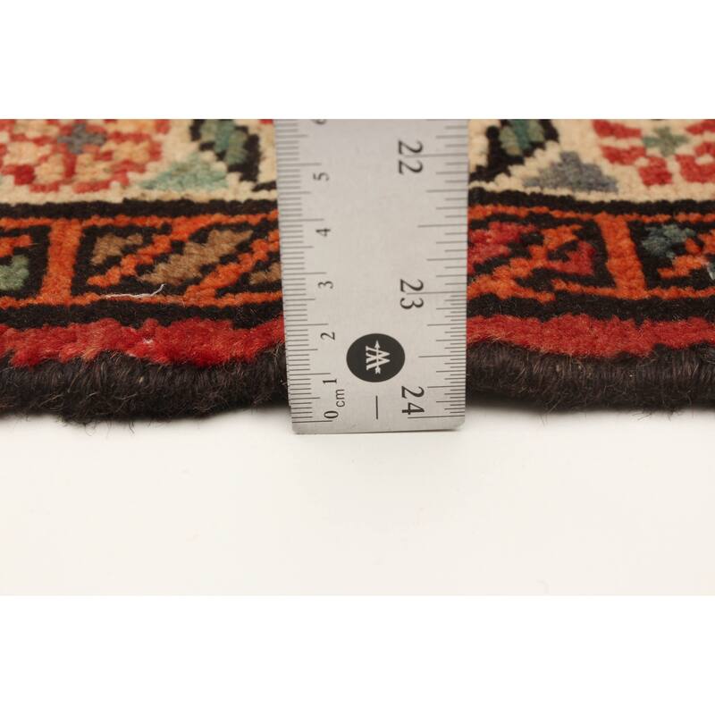 ECARPETGALLERY Hand-knotted Andelz Red Wool Rug - 3'7 x 10'9