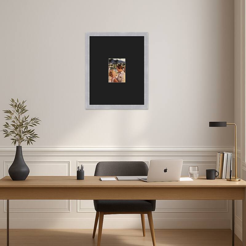 Grace Brushed Gold Narrow Framed Picture Frame, Photo Frame