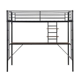 Modern And Industrial Loft Bed With Great Space Saving Functionality Twin Loft Bed With Desk And Storage Shelves