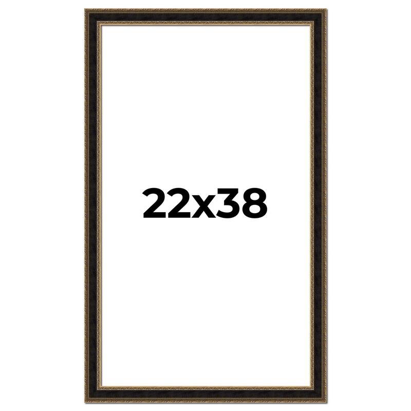 22x38 Frame Gold Antique Vintage Sold Wood Picture Frame | 1.75 Inch