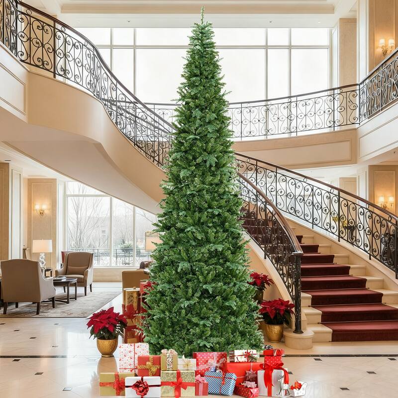 Costway 12 FT Artificial Christmas Tree with 2517 Branch Tips, 800 - Green - See Details