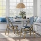 preview thumbnail 62 of 95, Furniture of America Irene French Chevron Wicker Patio Dining Chairs