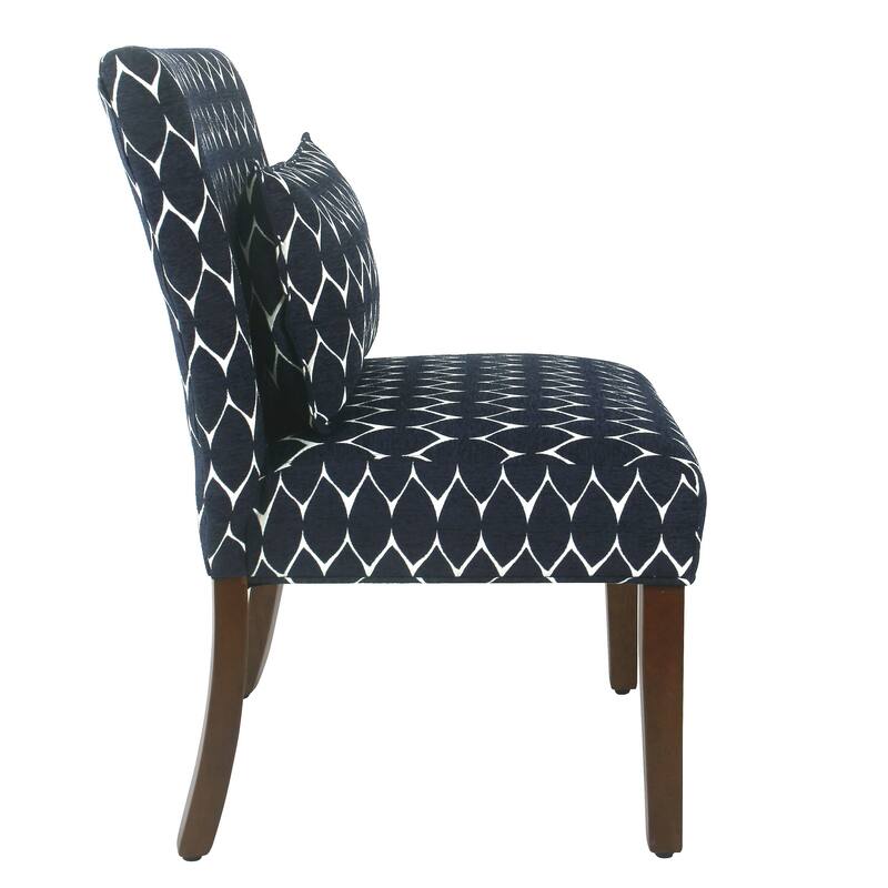 Porch & Den Valderrama Geometric Patterned Accent Chair with Pillow