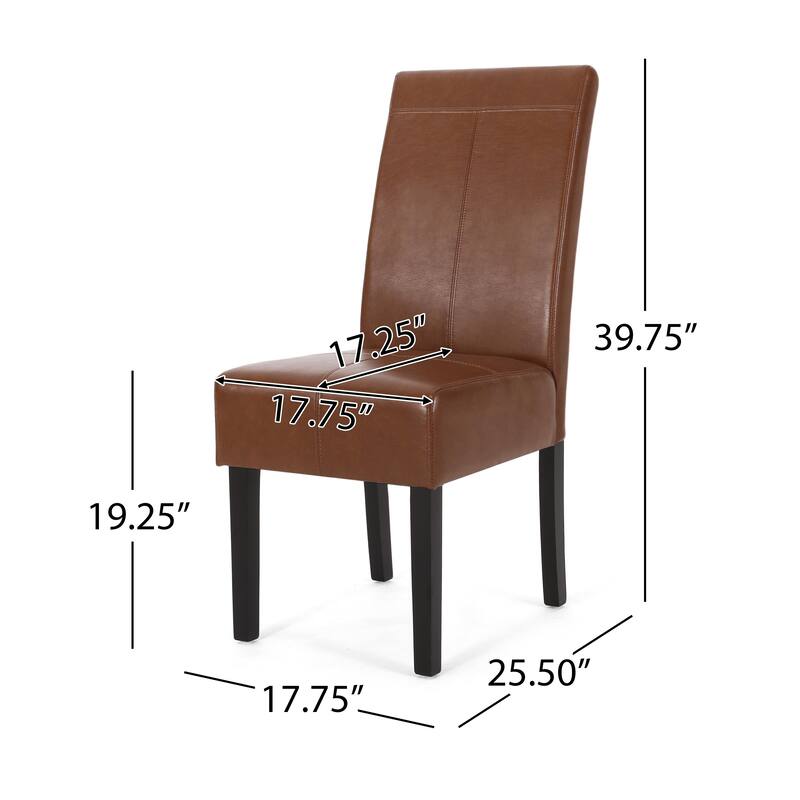 Pertica Upholstered T-Stitch Dining Chairs (Set of 2) by Christopher Knight Home