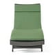 preview thumbnail 74 of 187, Salem Outdoor Wicker Adjustable Chaise Lounge with Cushion by Christopher Knight Home
