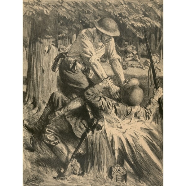 World War 1 Battle Of Belleau Wood American Soldier Strangling A German ...