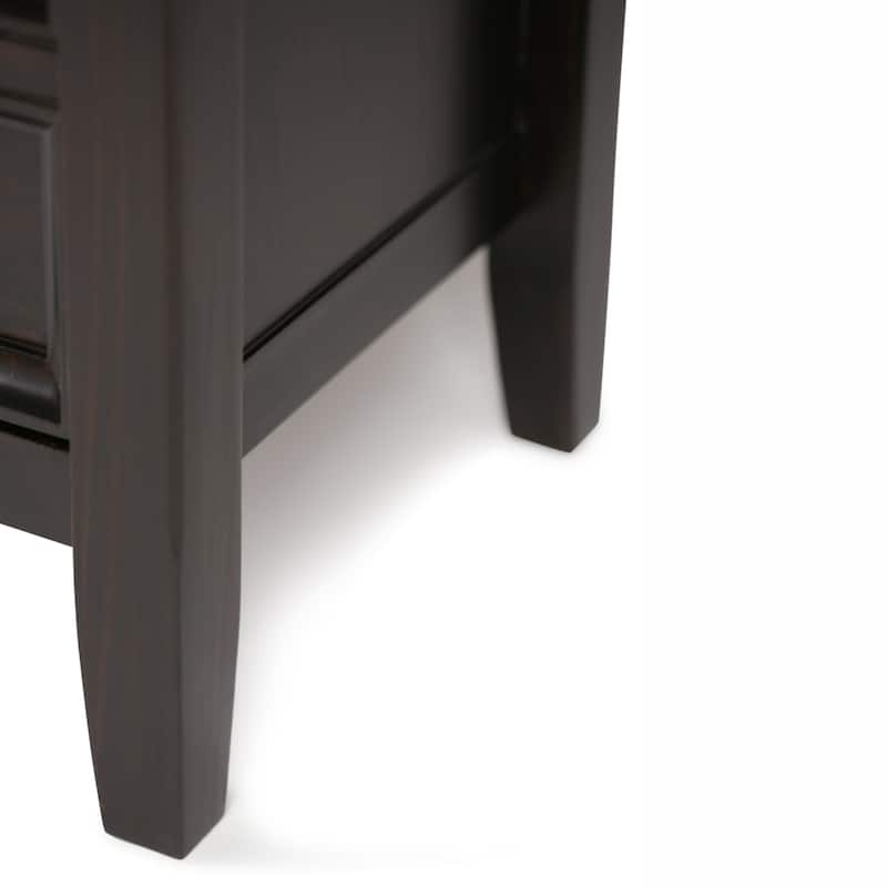 WYNDENHALL Halifax 54 inch Wide Solid Wood Transitional TV Stand - 54'' W x 18.9'' D x 31.9'' H