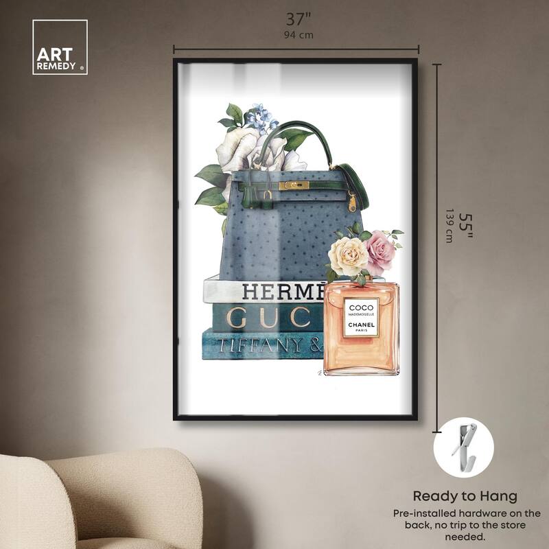 Books and Coco Orange Shadowbox by Art Remedy