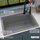 preview thumbnail 49 of 50, Karran Drop-In Quartz Single Bowl Kitchen Sink
