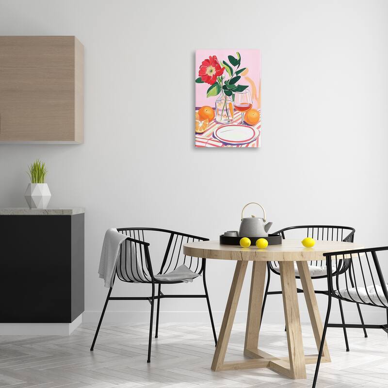 Stupell Pastel Hued Table Setting Canvas Wall Art Design By Andreas Magnusson