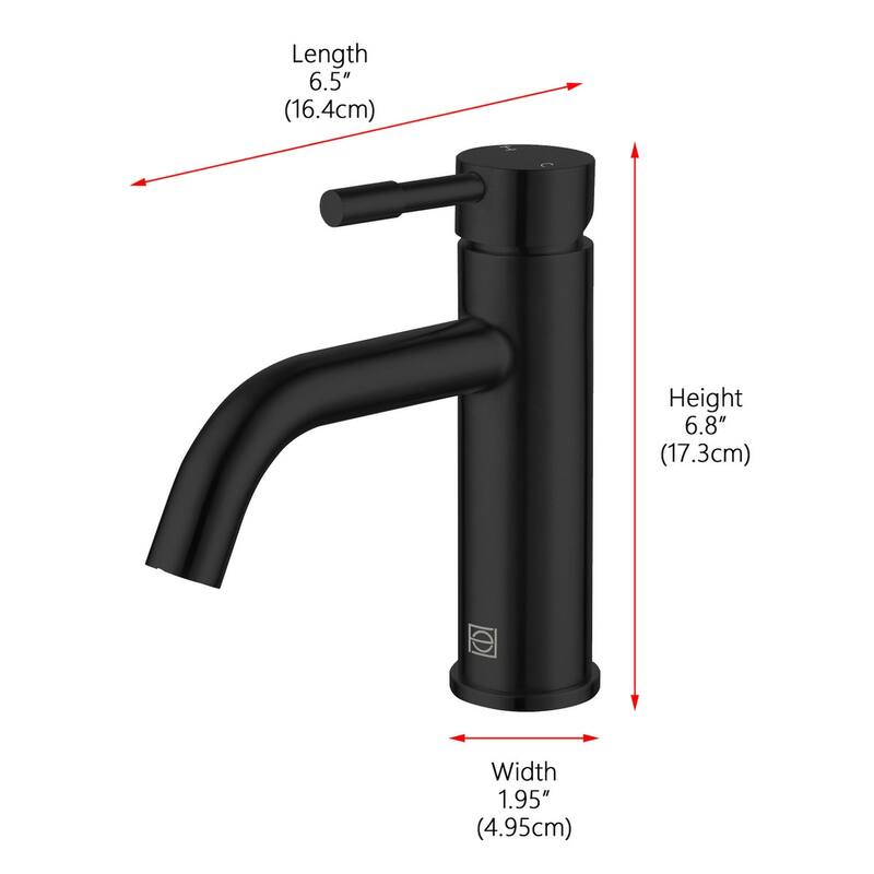 Elegant Lighting FAV-1006 Victor 1.5 GPM Single Hole Bathroom Faucet