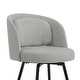 preview thumbnail 45 of 61, Swivel Bar Stools Set Of 2/3/4, Metal Bar Stools, Modern Upholstered Bar Stools For Kitchen Island - 20.3"W X 20.3"D X 39"H