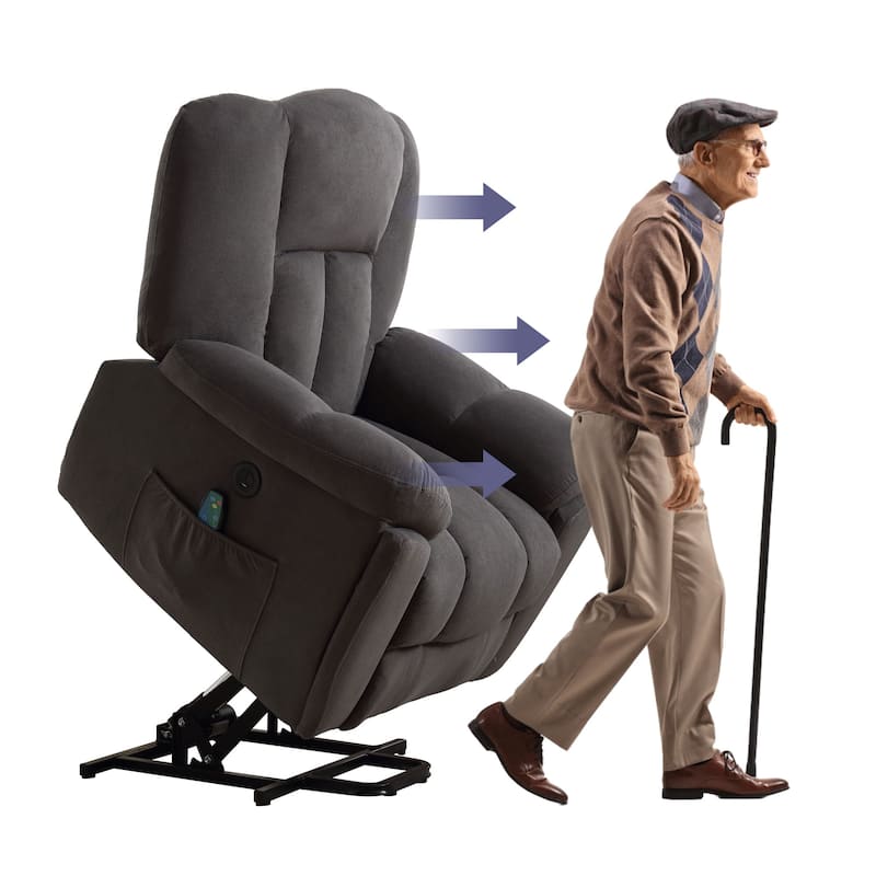 Power Lift Recliner Chair with Heat and Massage