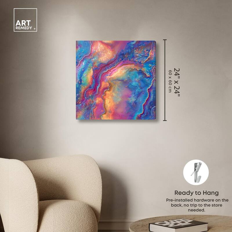 Glittering Spectrum II Canvas by Art Remedy, Gallery Wrapped