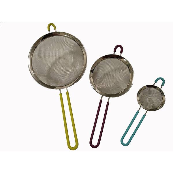 Shop Diamond Kitchenware Fine Stainless Steel Food Strainer Set Of