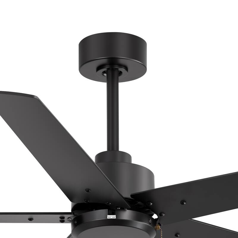 52" Indoor Traditional 5-Blade Ceiling Fan No Light with Pull Chain