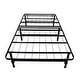 preview thumbnail 3 of 3, Black Steel Twin Platform Bed Frame with 14 Inch Underbed Storage and Tool-Free Assembly