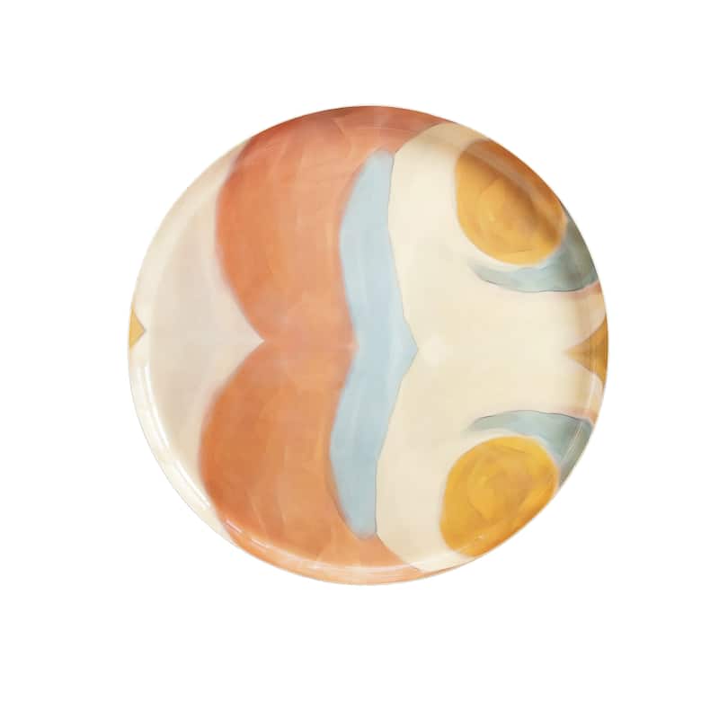 Mosaic Enameled Metal Table