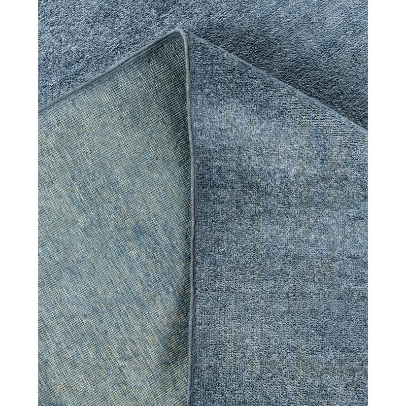 Overdyed One-of-a-Kind Hand-Knotted Area Rug - Blue - 8' 3" x 10' 4"