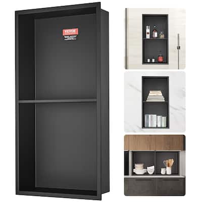 VEVOR No Tile Shower Niche 304 Stainless Steel,Sealed Waterproof Rust-Resistant Easy Cleaning Modern Niche