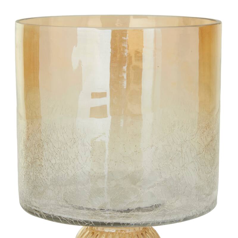 Glass Traditional Hurricane Lamp 11 x 6 x 6