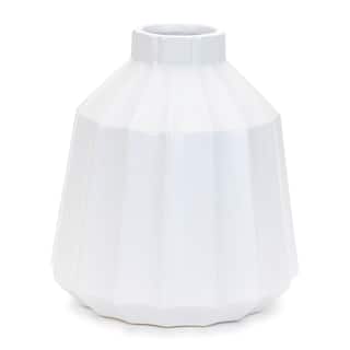 Ribbed Ceramic Vase (Set of 2)