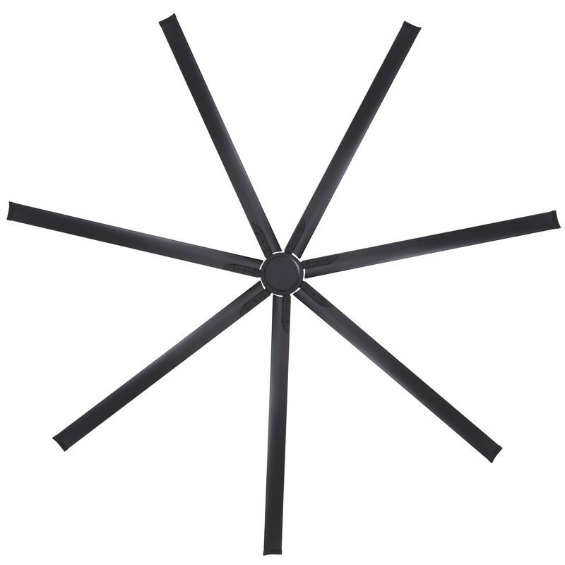 120" Indsutrial Extra Larger HVLS Commercial Ceiling Fan with Remote and Aluminum Blades