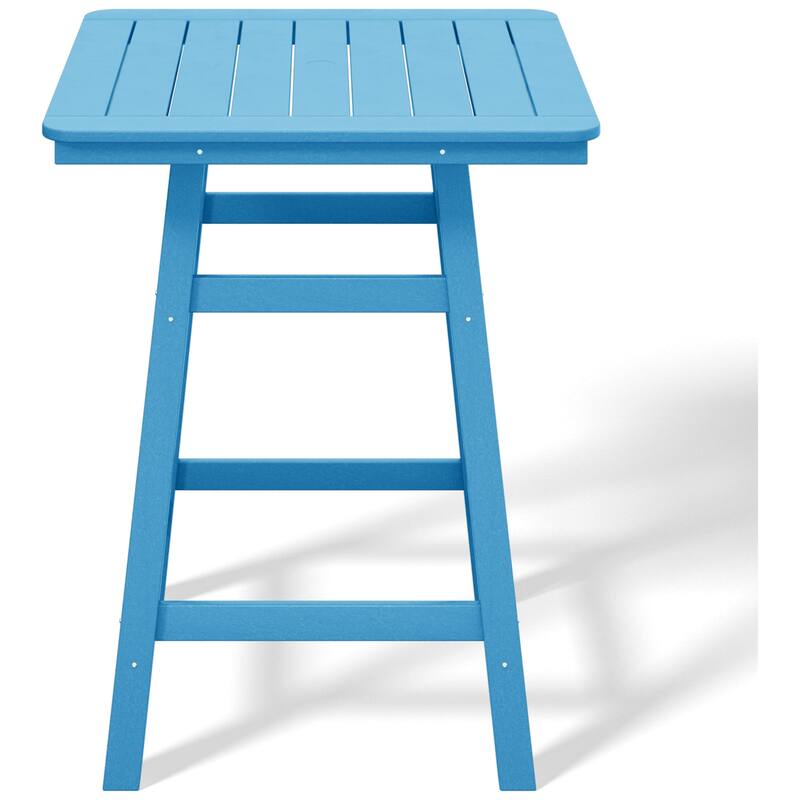 Laguna Hdpe All Weather Outdoor Patio 30" Square Counter Bistro Table