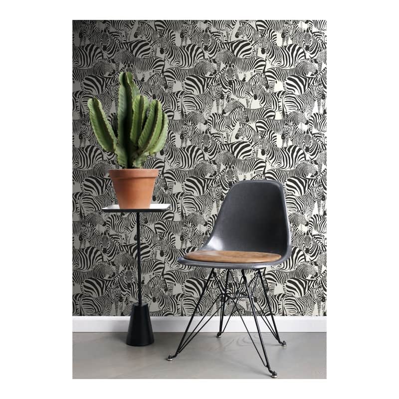 Origin Jemima Black Zebra Wallpaper - 20.5 x 396 x 0.025