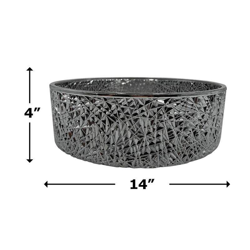 Stadium 16" & 14" Round Basin Glass Bathroom Vessel Sink