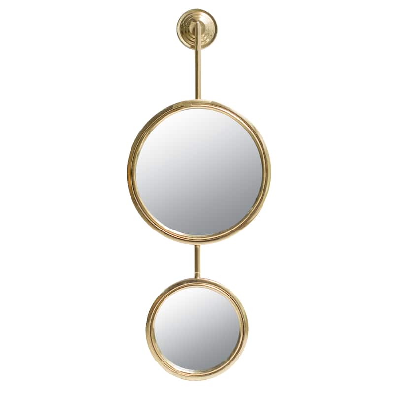 Unique Contemporary 2 Circle Wall Mirror