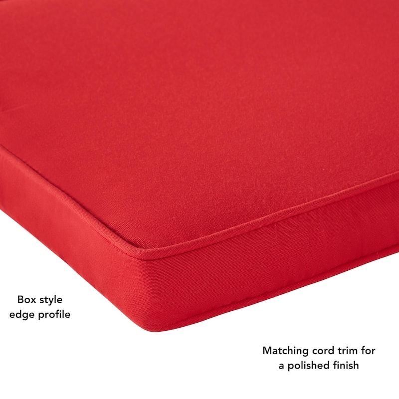 Sunbrella Indoor/ Outdoor 17-inch Square Corded Chair Pad (Set of 2)