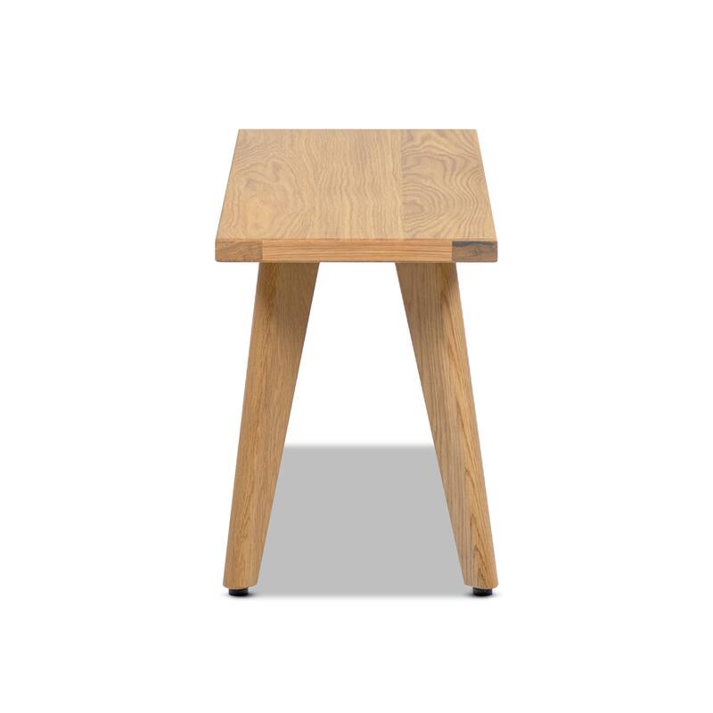 Jennifer Taylor Home Capri Solid Red Oak Wood Bench