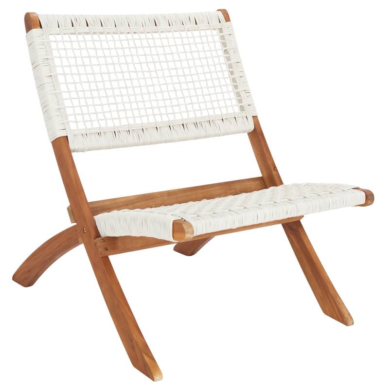 SAFAVIEH Outdoor Almine 5-Piece Acacia Wood Coffee Set - 24Wx45Dx28H