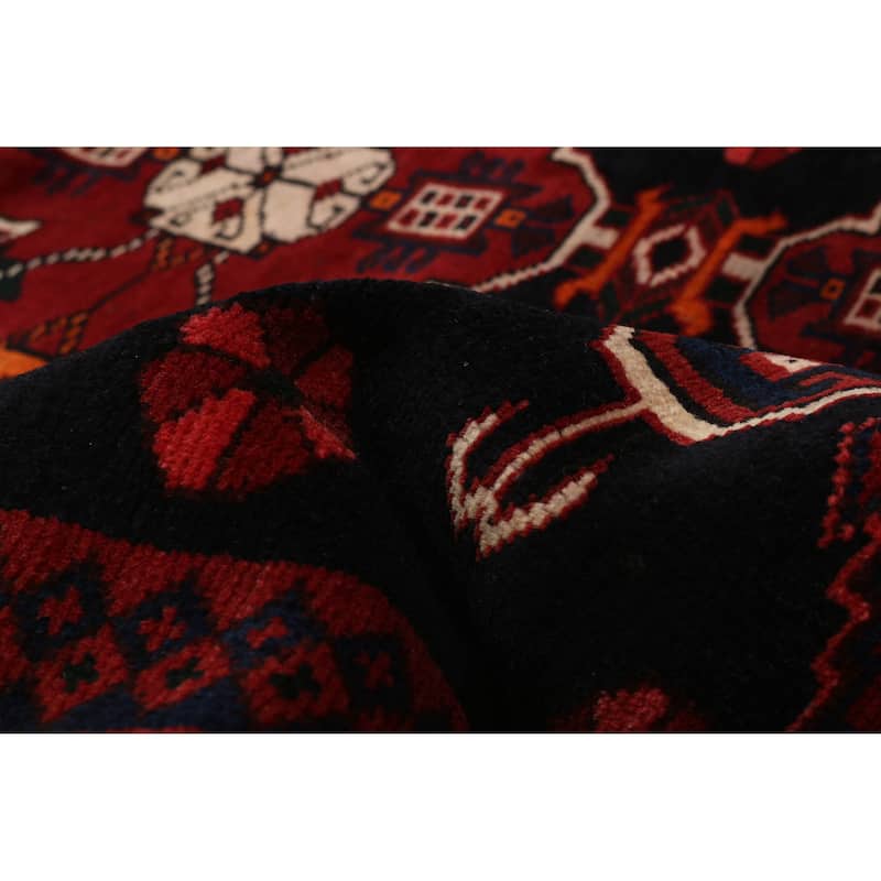 ECARPETGALLERY Hand-knotted Konya Anatolian Navy, Red Wool Rug - 4'11 x 9'6