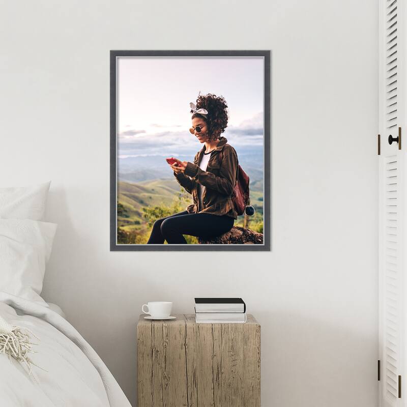 Eva Black Silver Thin Framed Picture Frame, Photo Frame